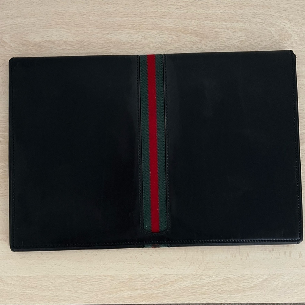 Rare Gucci Sherry Line Laptop Document Envelope Clutch Black 1970-80 - Picture 14 of 14